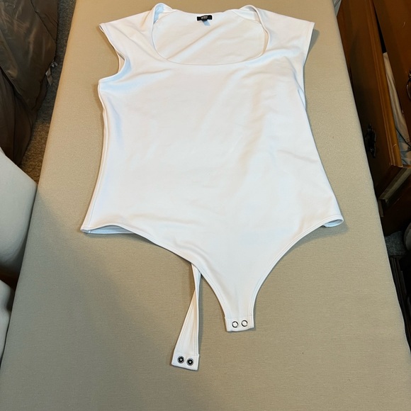Express Other - Express White Shapewear Bodysuit